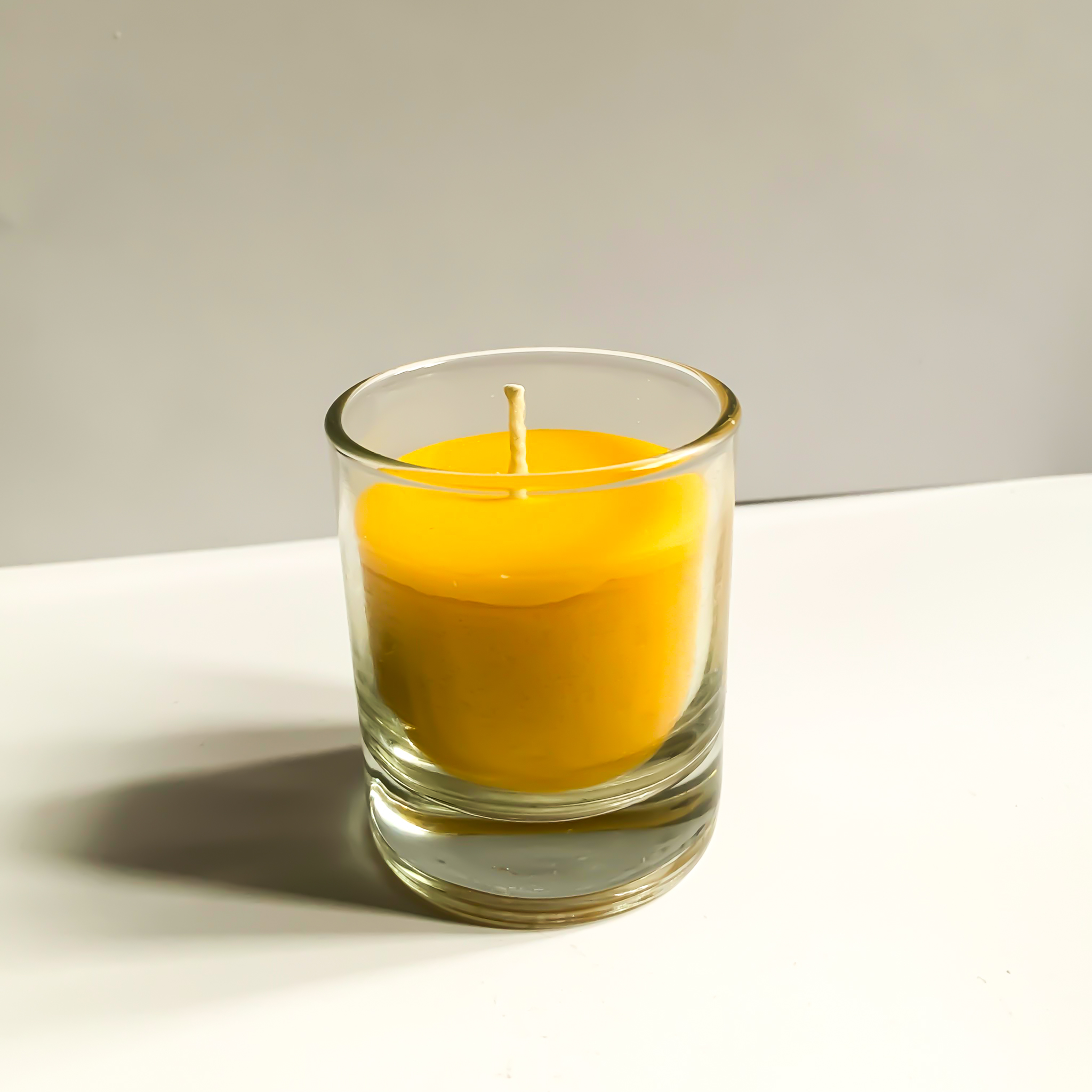 Beeswax Glass Candle